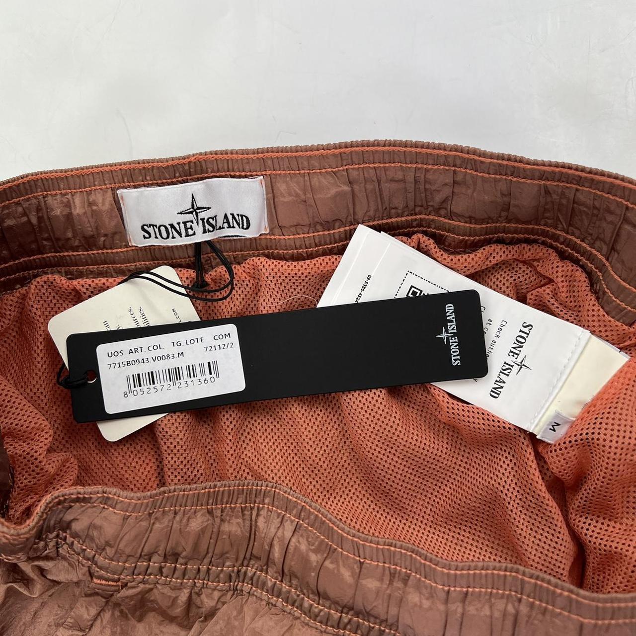 Stone Island Nylon Metal Shimmer Swimming Trunks / Shorts In Copper