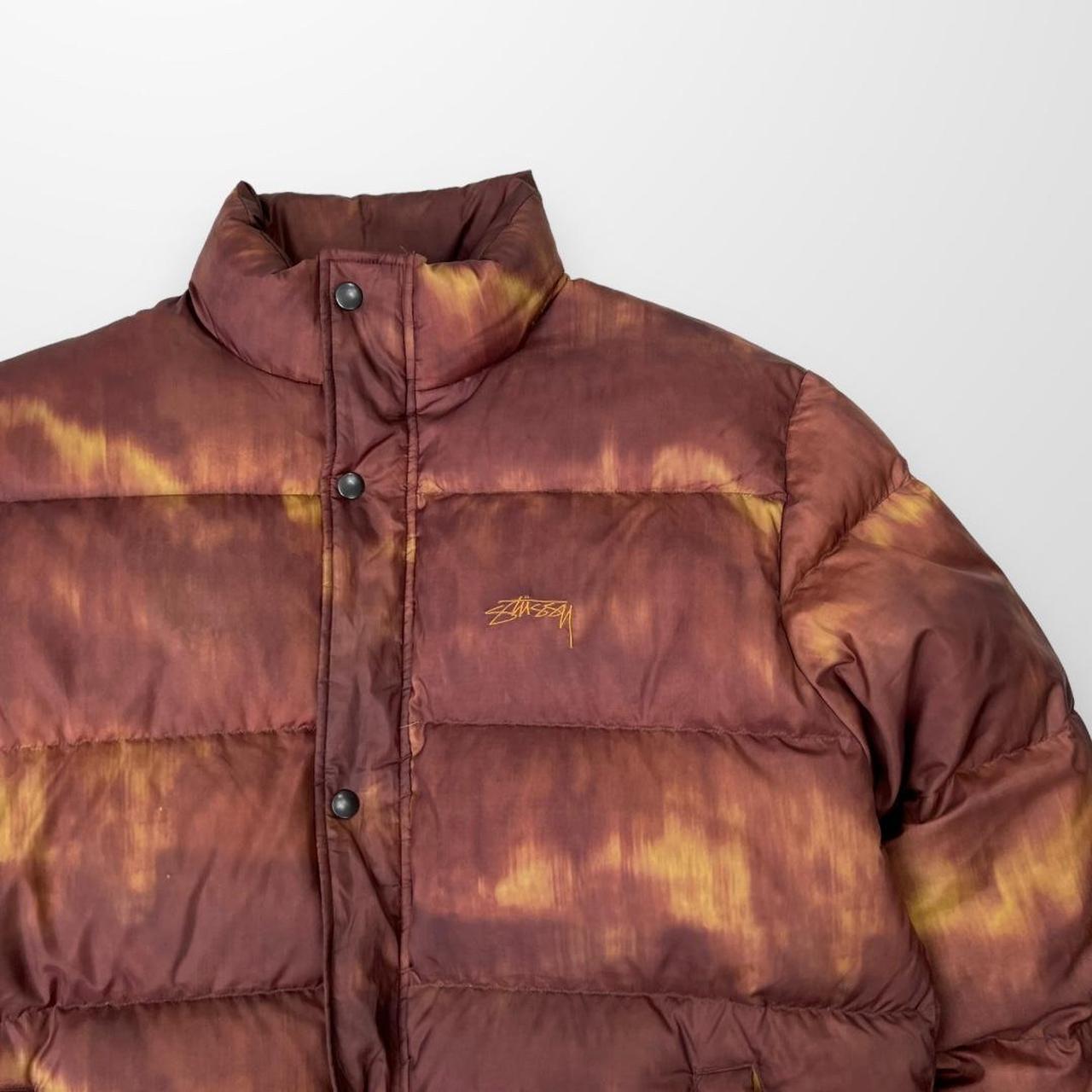 Stussy Aurora Puffer Jacket In Rust