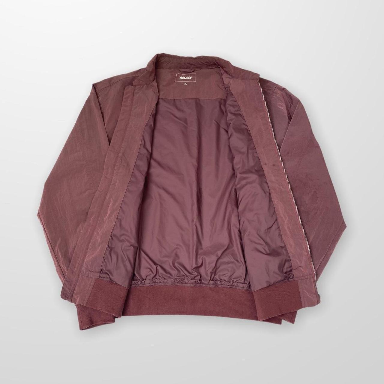 Palace "F-Light Jacket" Nylon Shimmer Style Flight Jacket In Purple