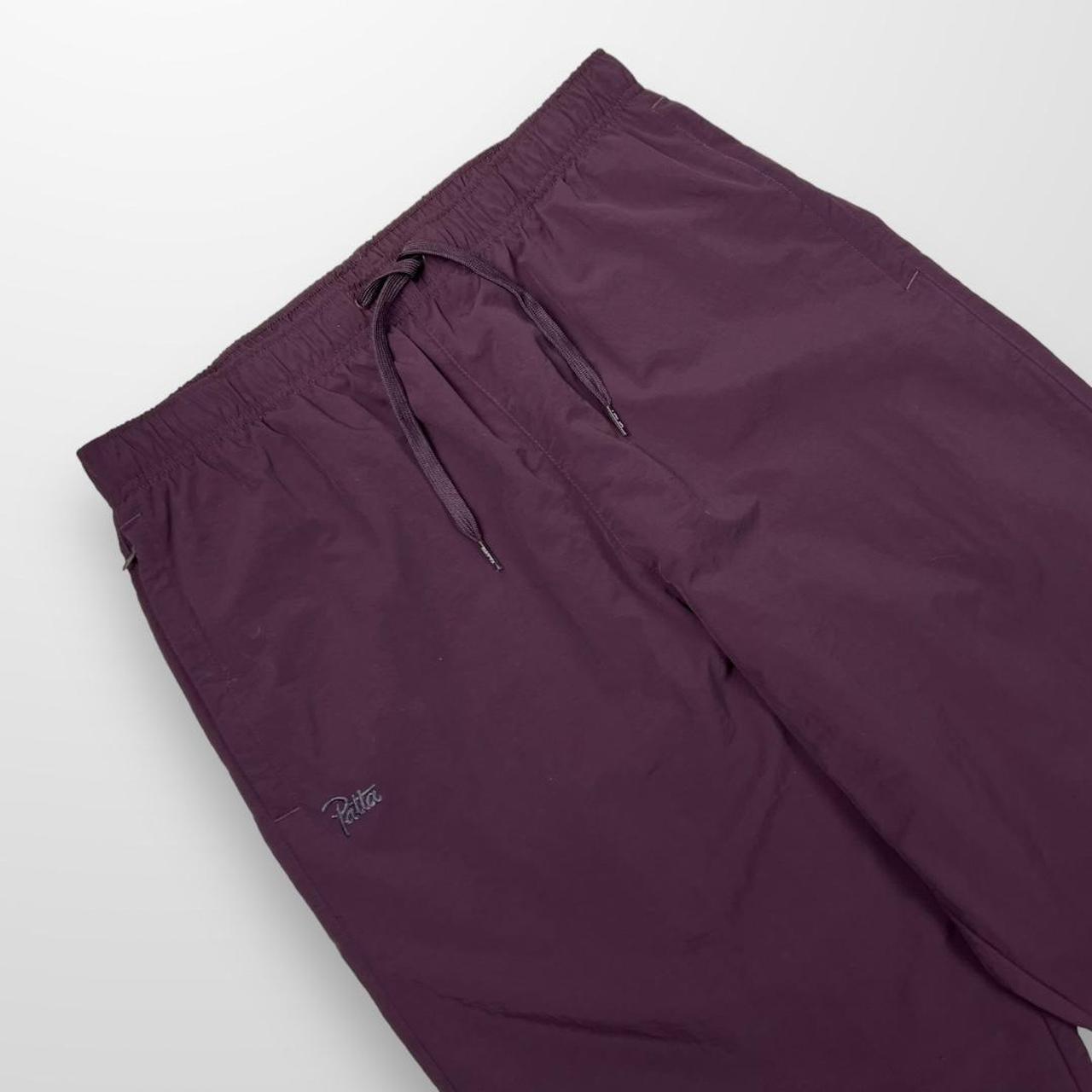 Patta Shell Tracksuit Bottoms In Burgundy