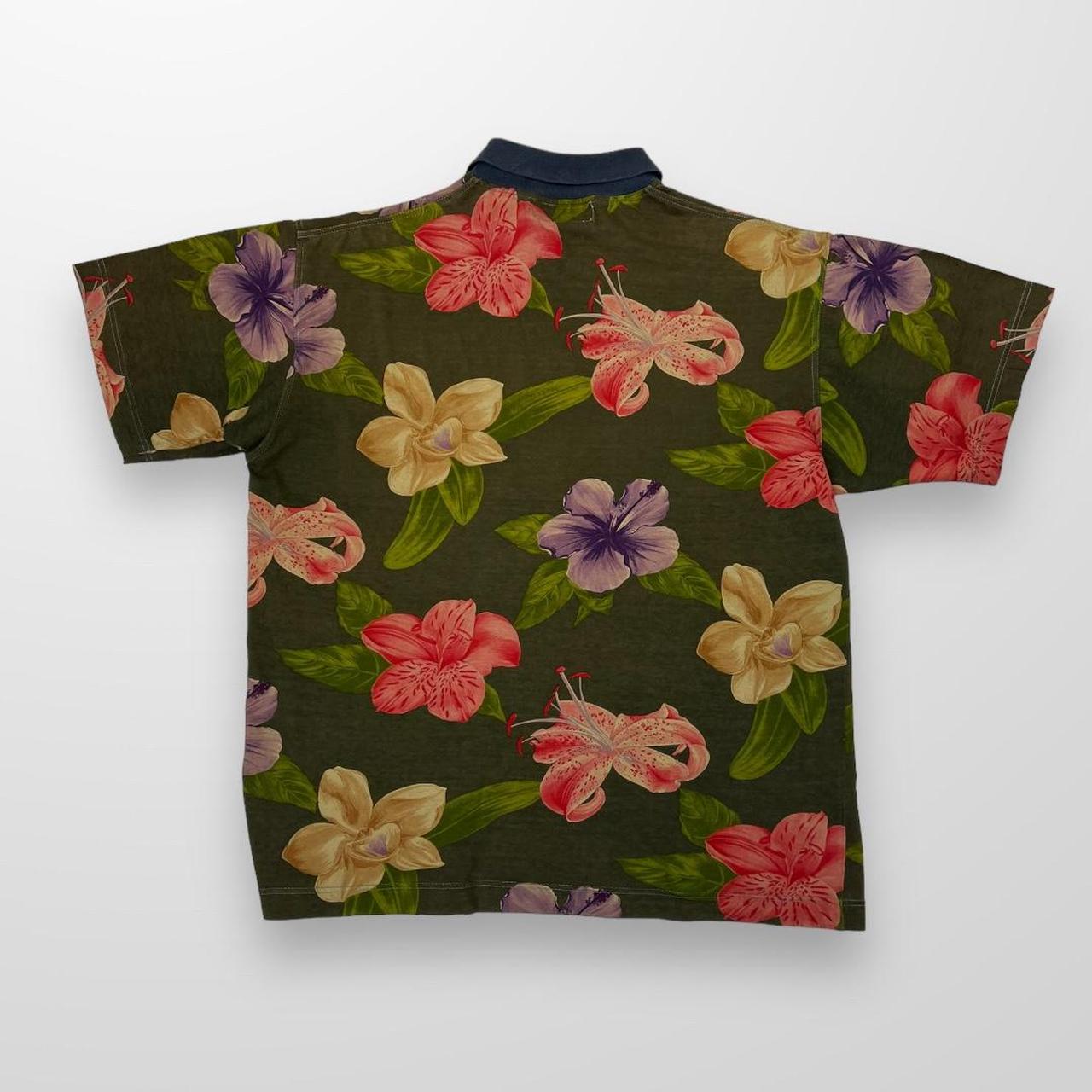 Vintage Iceberg Polo T-Shirt In Floral Print