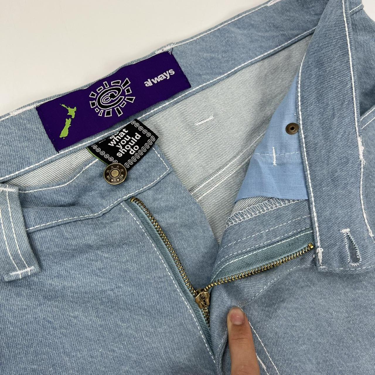 ADWYSD Heavy Duty Denim Light Blue Jeans