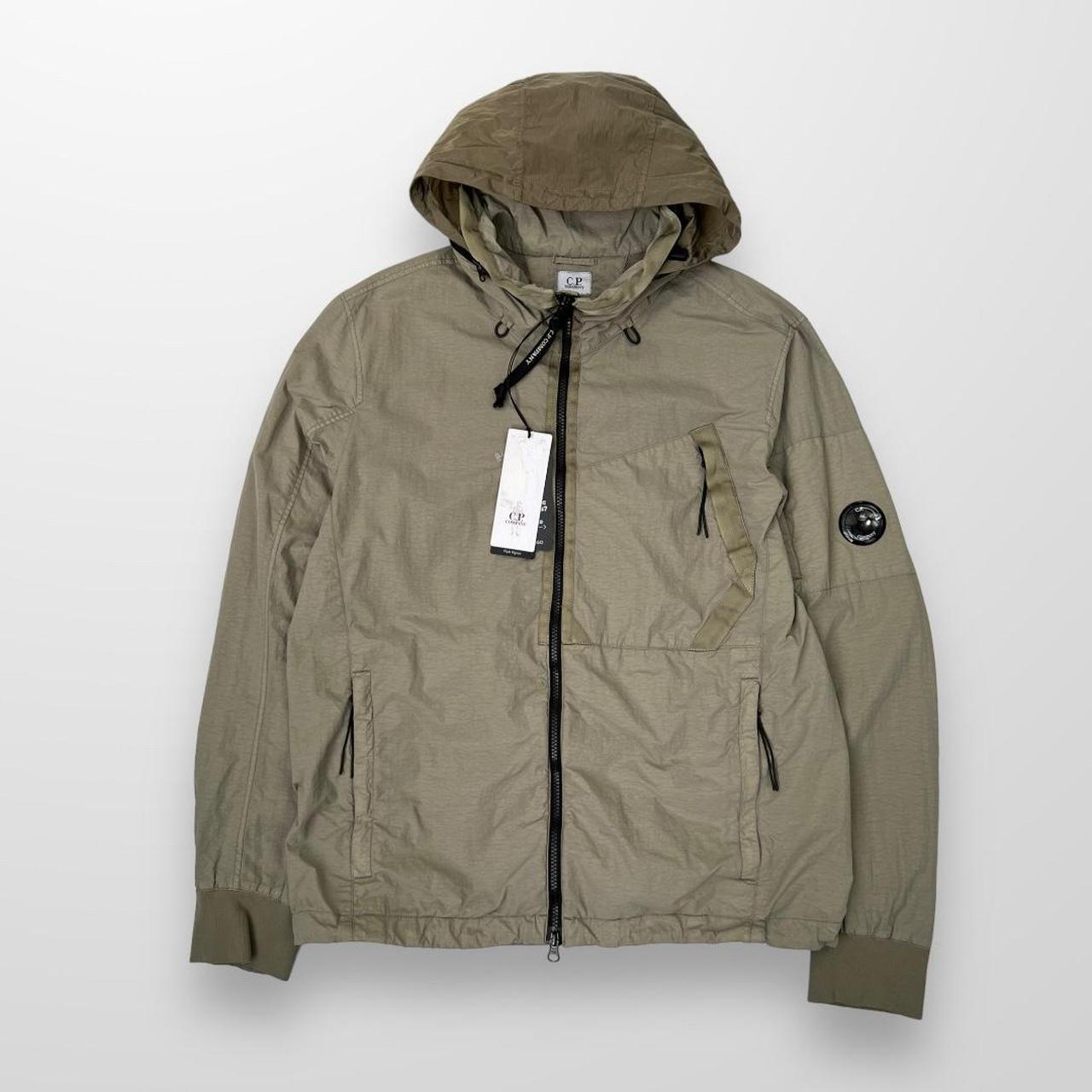 CP Company Flatt Nylon Medium Jacket In Seneca Rock