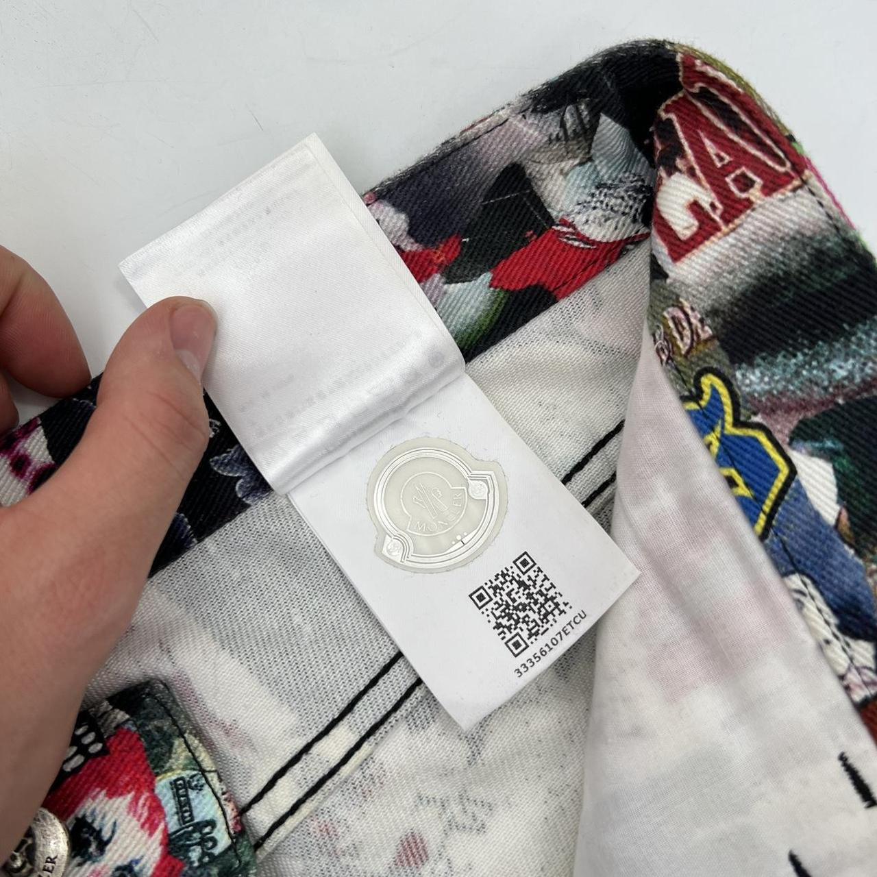 Moncler Genius 8 Moncler Palm Angels 5 Pocket Pant In Multicoloured Print & Felt Logo