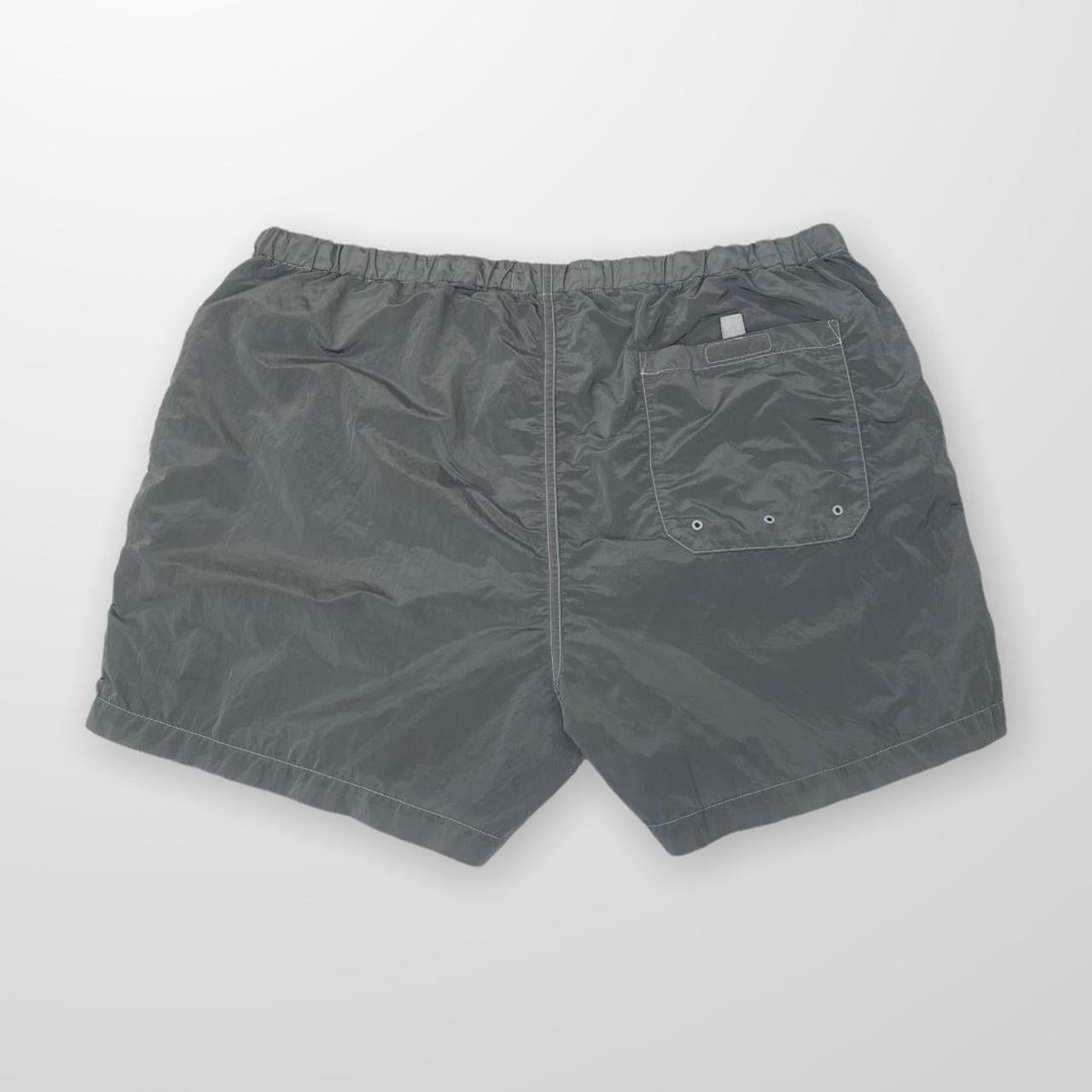 Stone Island Nylon Metal Shimmer Shorts In Silver