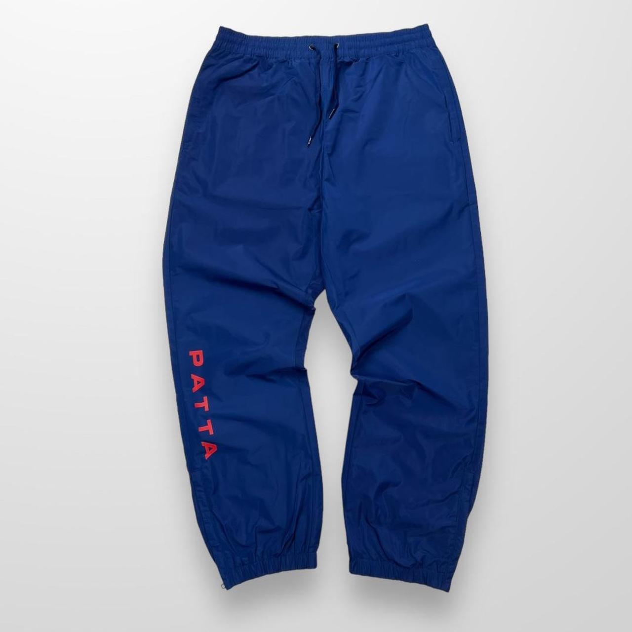 Patta Shell Tracksuit Bottoms / Track Pants In Blue & Red