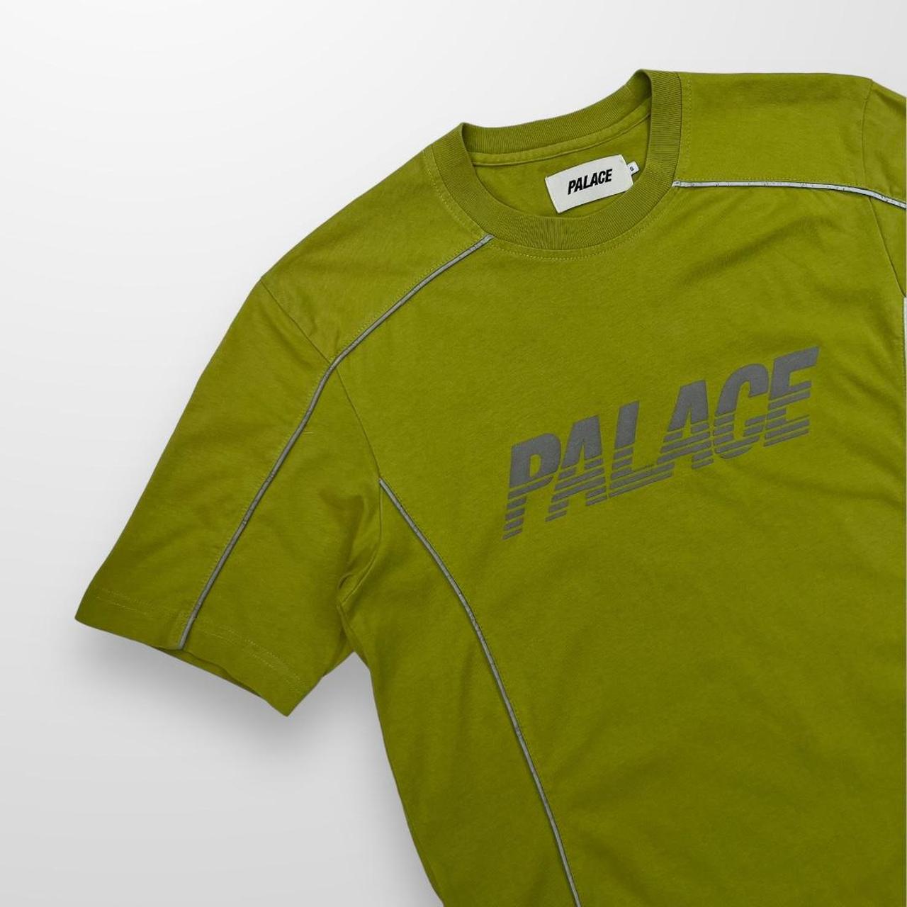 Palace Pimped T-Shirt In Green & 3m Reflective Piping
