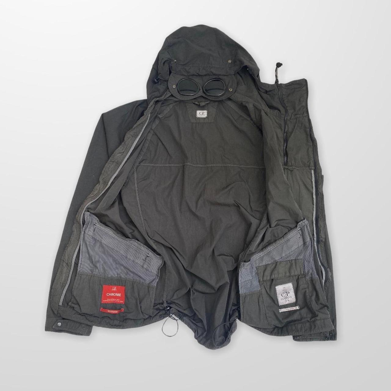 CP Company Chrome Re-Colour Popover Goggle Jacket In Faded Black