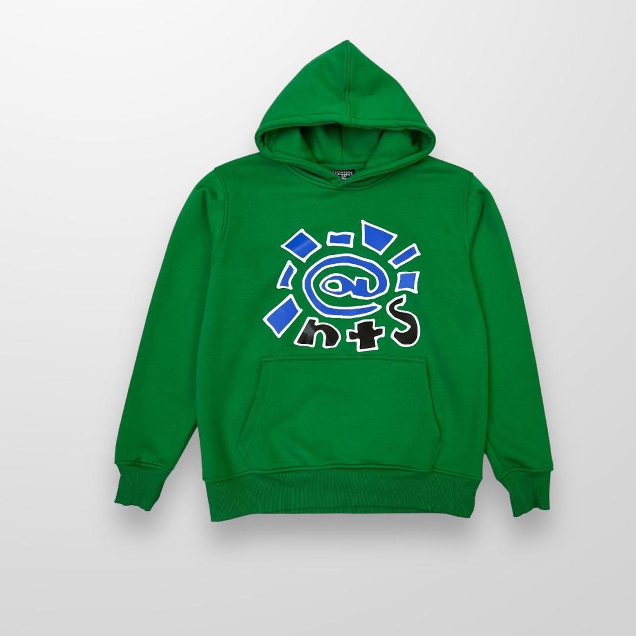 ADWYSD x NTS Radio Hoodie In Green & Blue