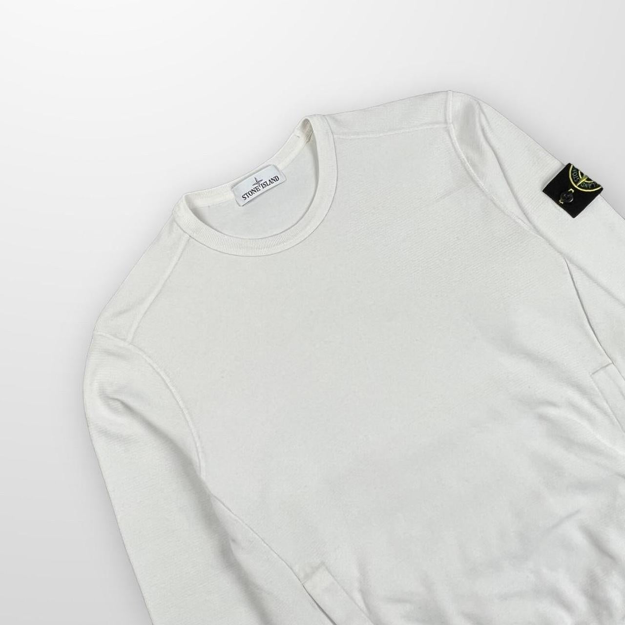 Stone Island Crewneck Sweatshirt In White