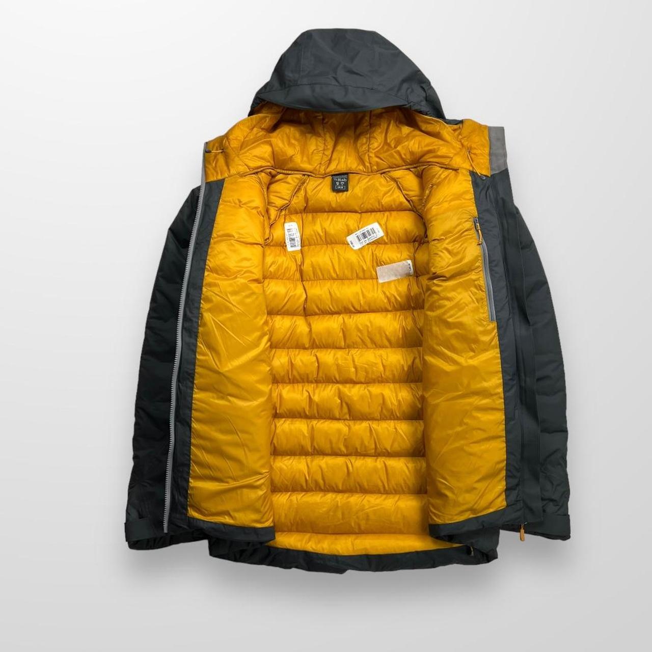 Rab Valiance Pertex Shell Jacket In Grey & Yellow