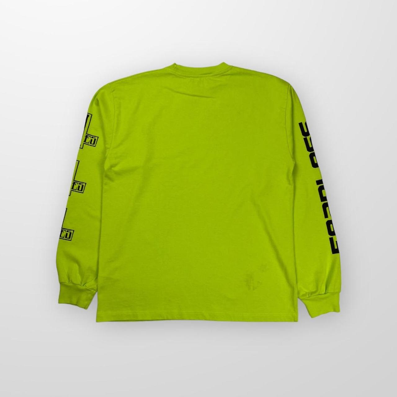 Aries Fearless Moto Longsleeve T-Shirt In Lime