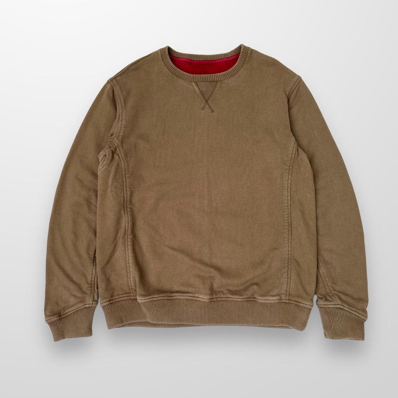 Maharishi Sweatshirt In Khaki Green & Red
