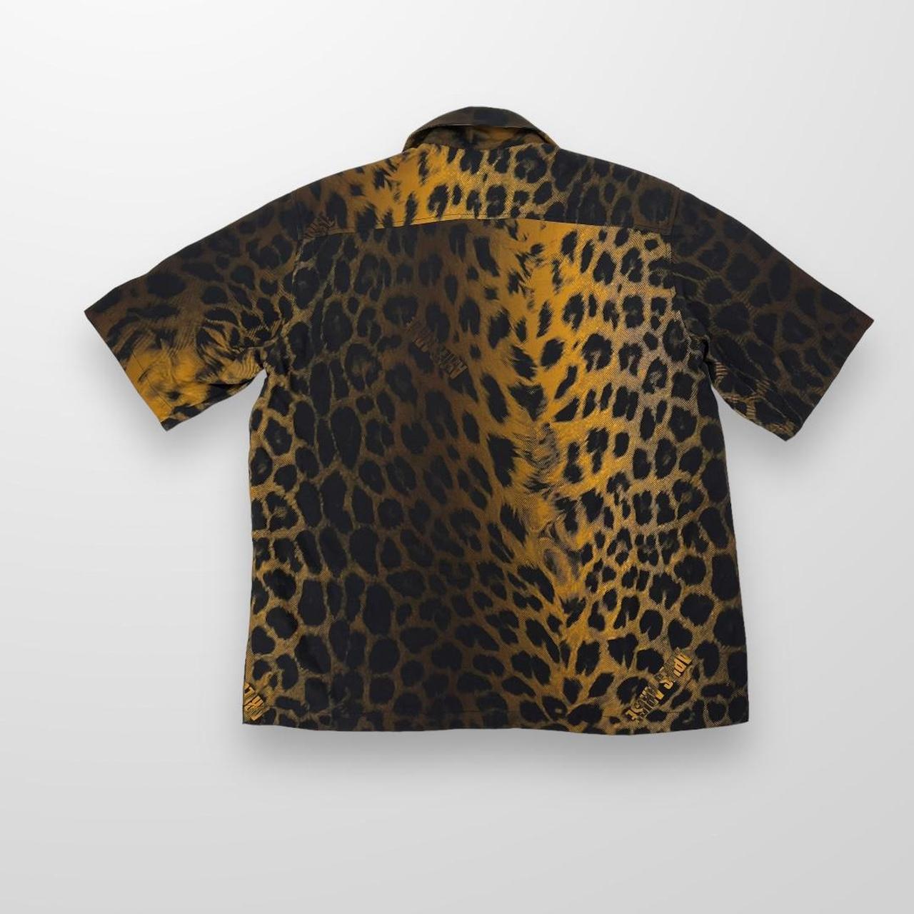 Aries Leopard Hawaiian Shirt In Brown / Multi