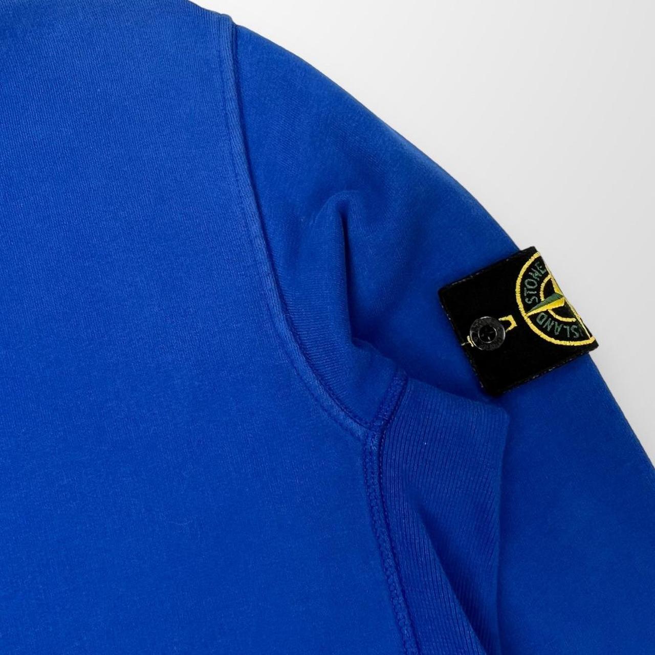Stone Island Crewneck Sweatshirt In Royal Blue