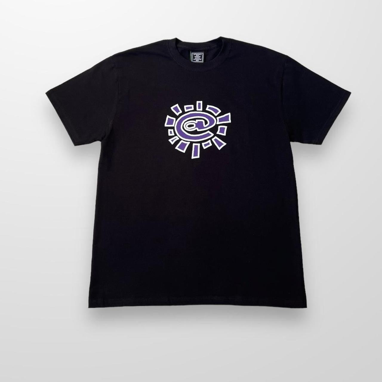 ADWYSD T-Shirt In Black, Purple & White