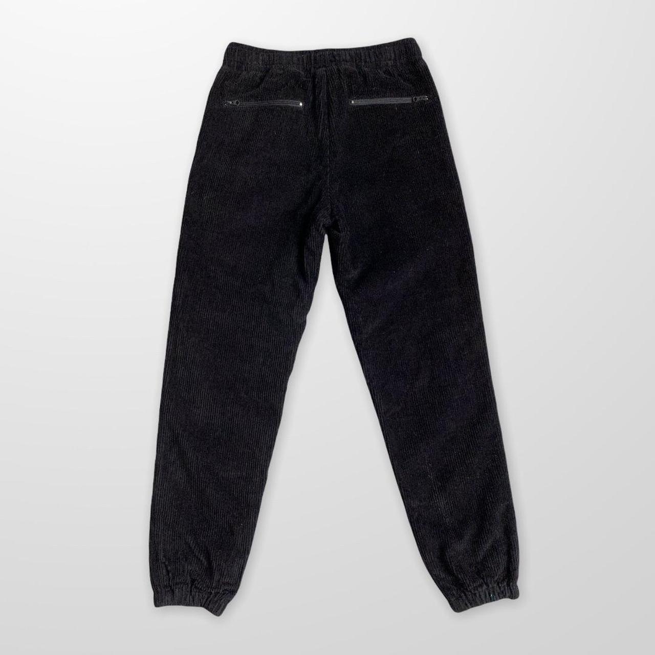 Patta Corduroy Joggger / Cargo Trousers In Black