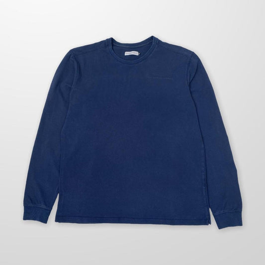 Pop Trading Company LS Pique T-Shirt In Navy