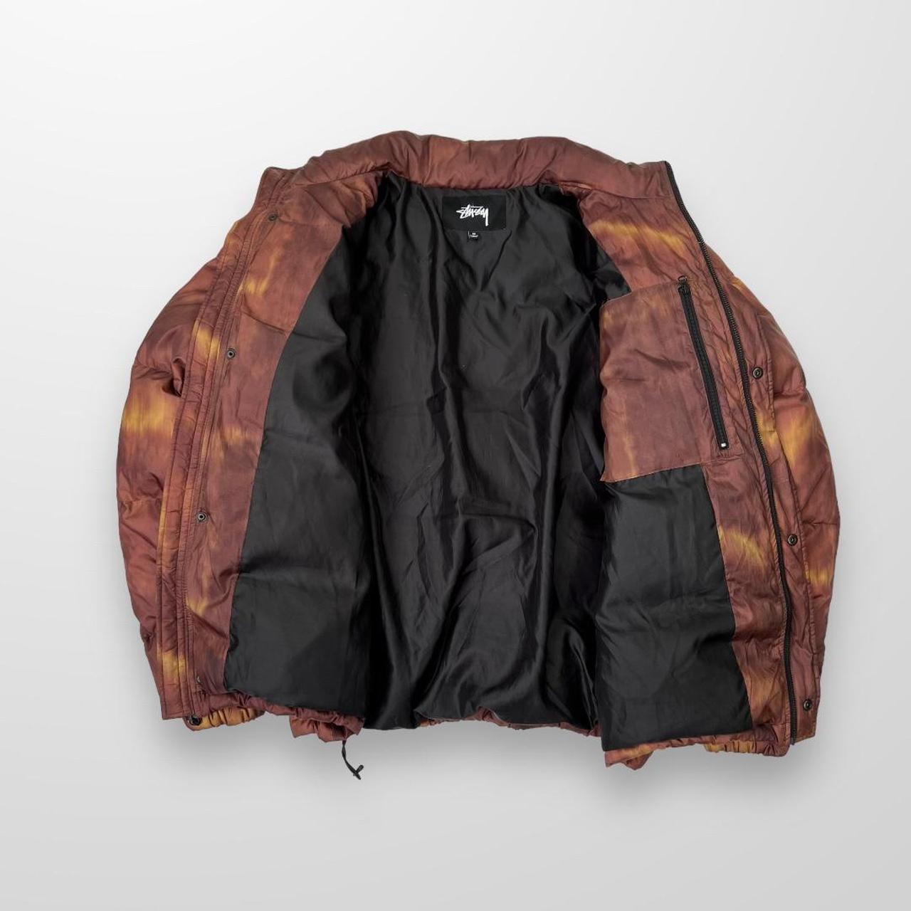 Stussy Aurora Puffer Jacket In Rust