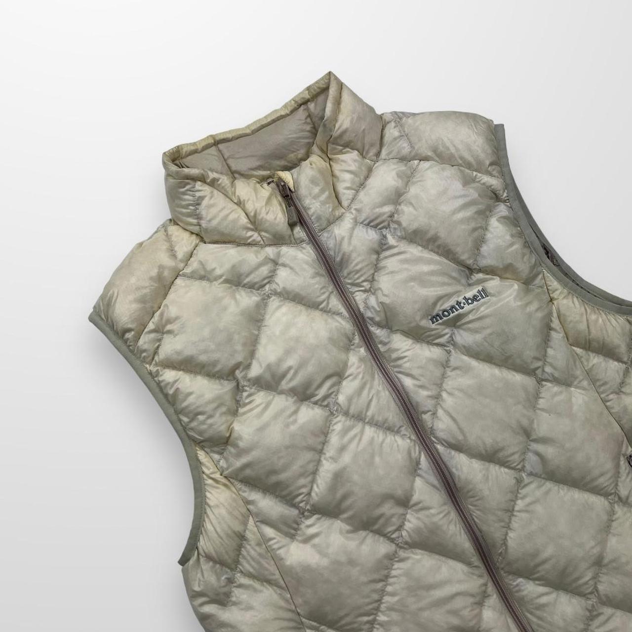 Montbell Diamond Stitch Gilet / Bodywarmer In Cream