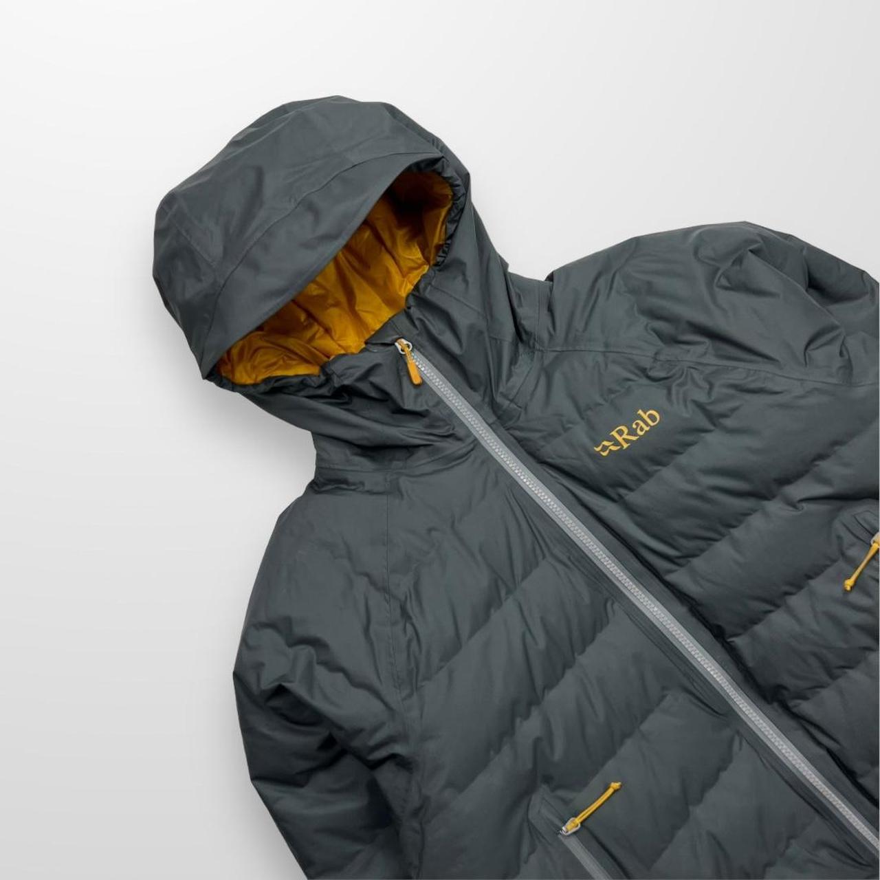 Rab Valiance Pertex Shell Jacket In Grey & Yellow