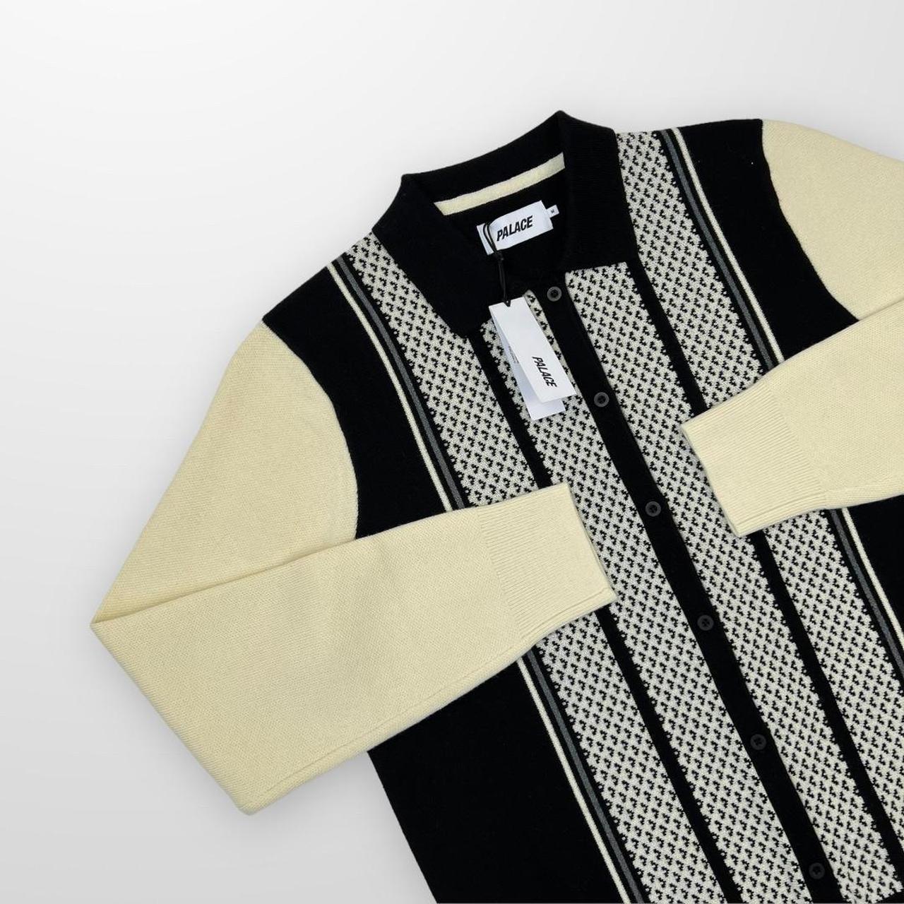 Palace London Knitted In Black & Cream