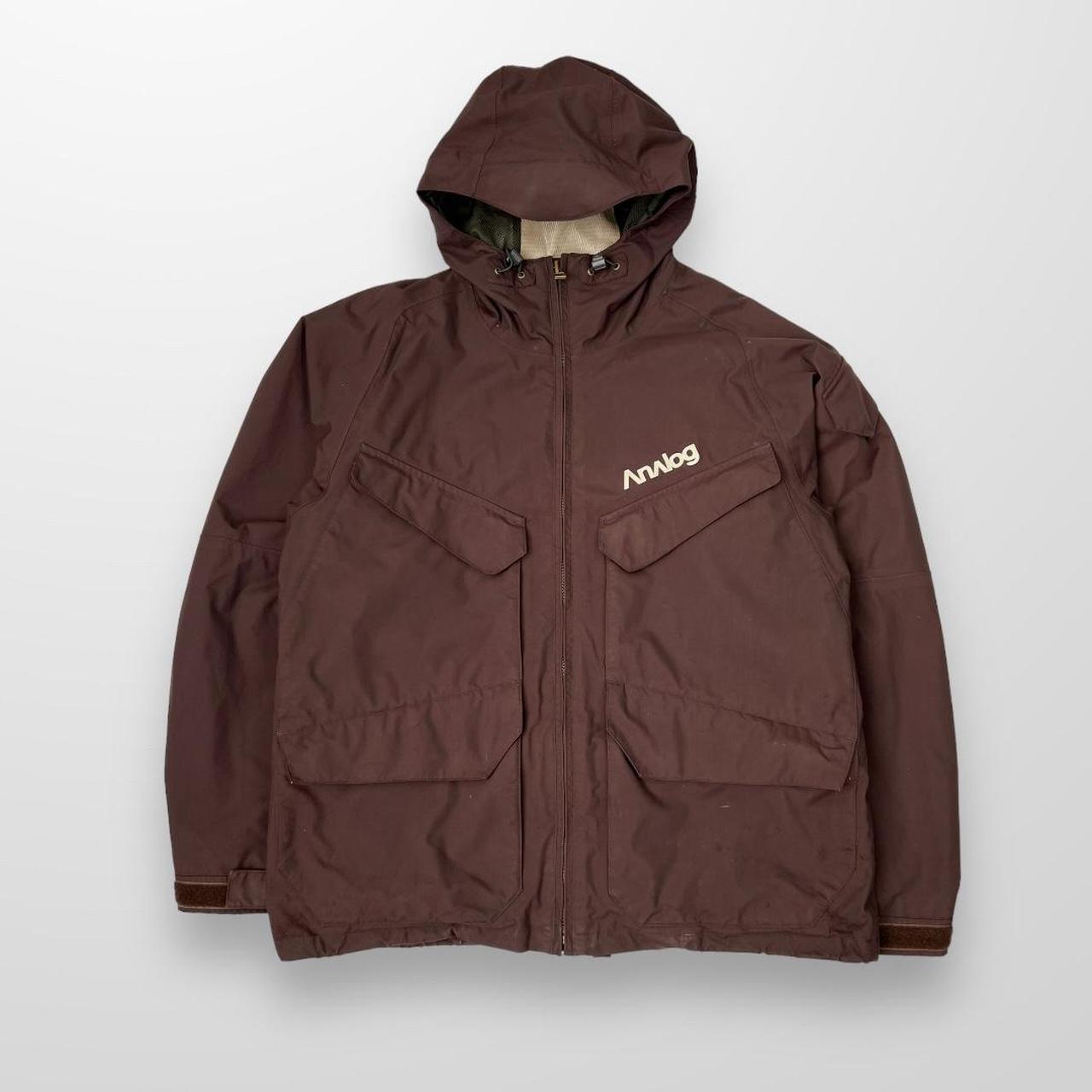 Vintage Burton Analog Snowboarding Jacket In Brown & Cream