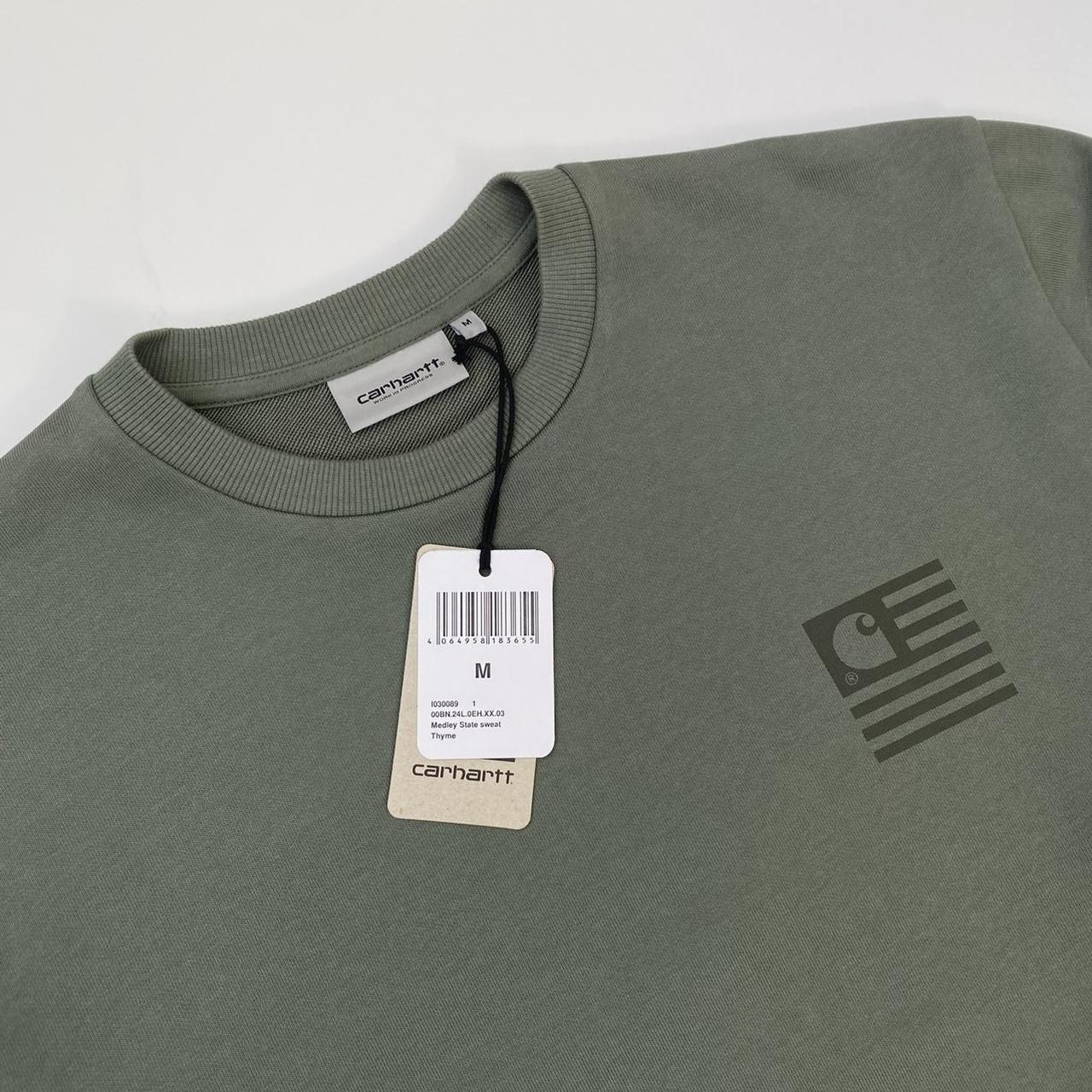 Carhartt WIP Medley State Sweat In Thyme / Green