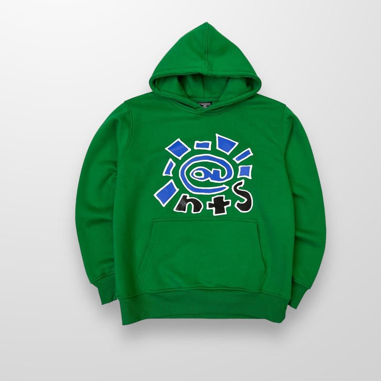 ADWYSD x NTS Radio Hoodie In Green & Blue