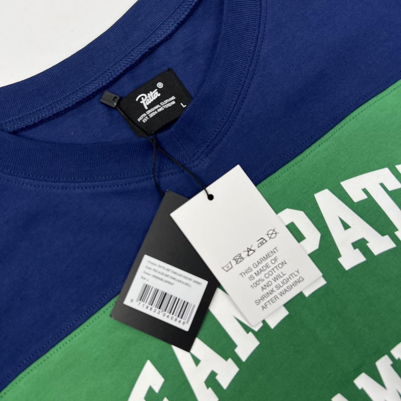 Patta Get Familiar Hockey Jersey / LS T-Shirt In Green & Navy