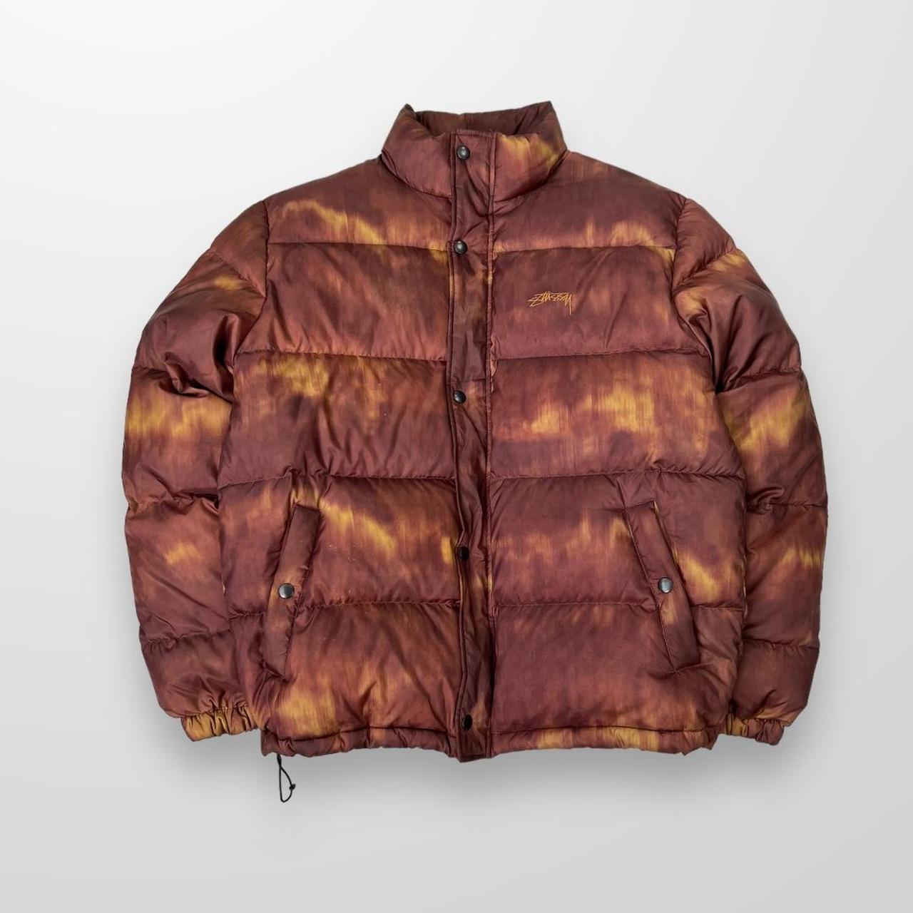 Stussy Aurora Puffer Jacket In Rust