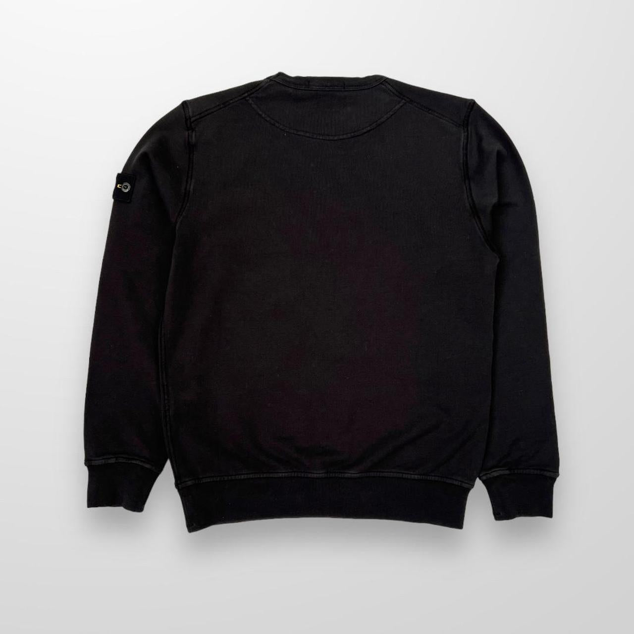 Stone Island Junior Crewneck Sweatshirt In Black