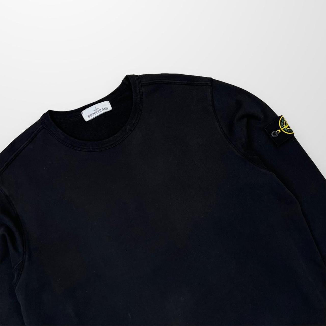 Stone Island Crewneck Sweatshirt In Black