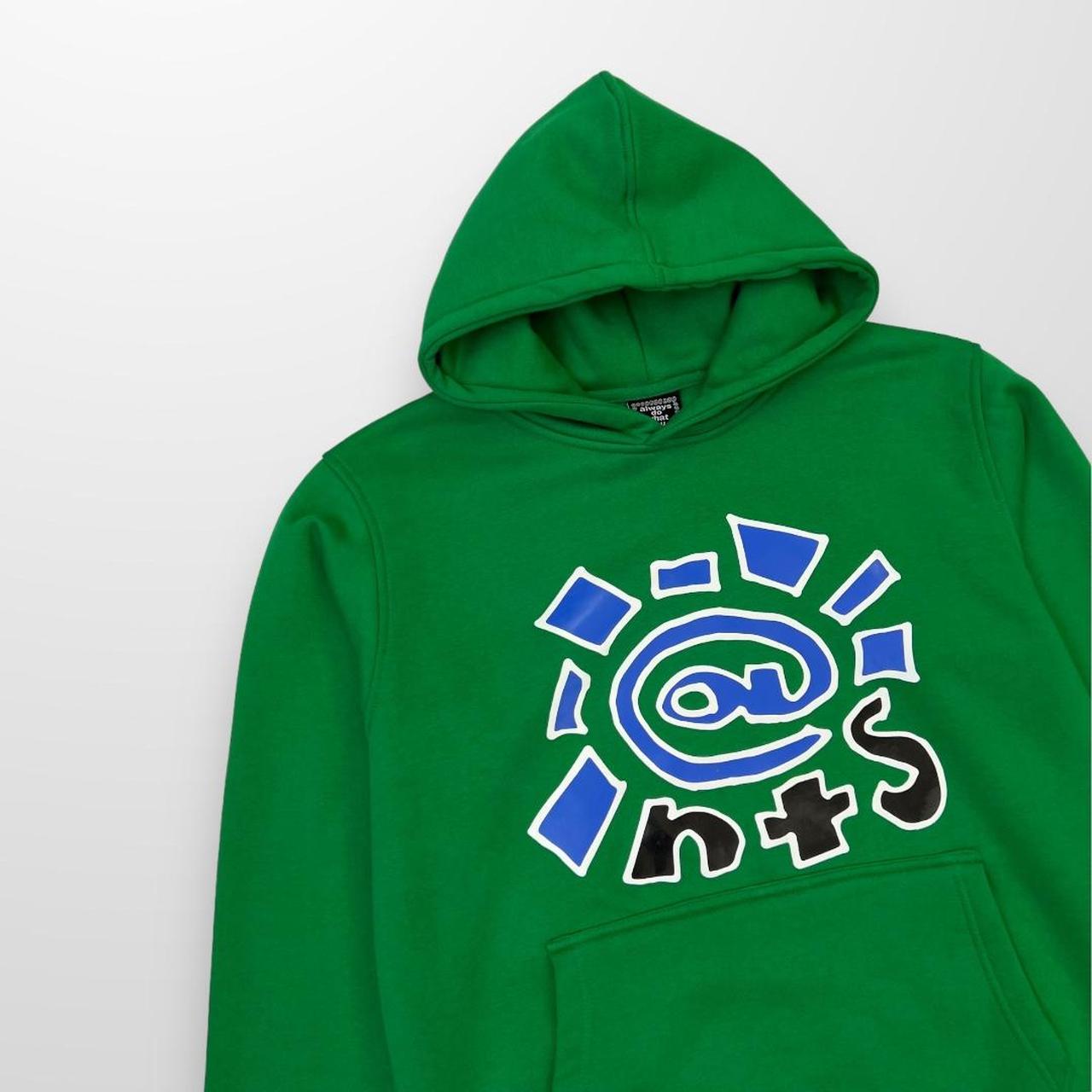 ADWYSD x NTS Radio Hoodie In Green & Blue