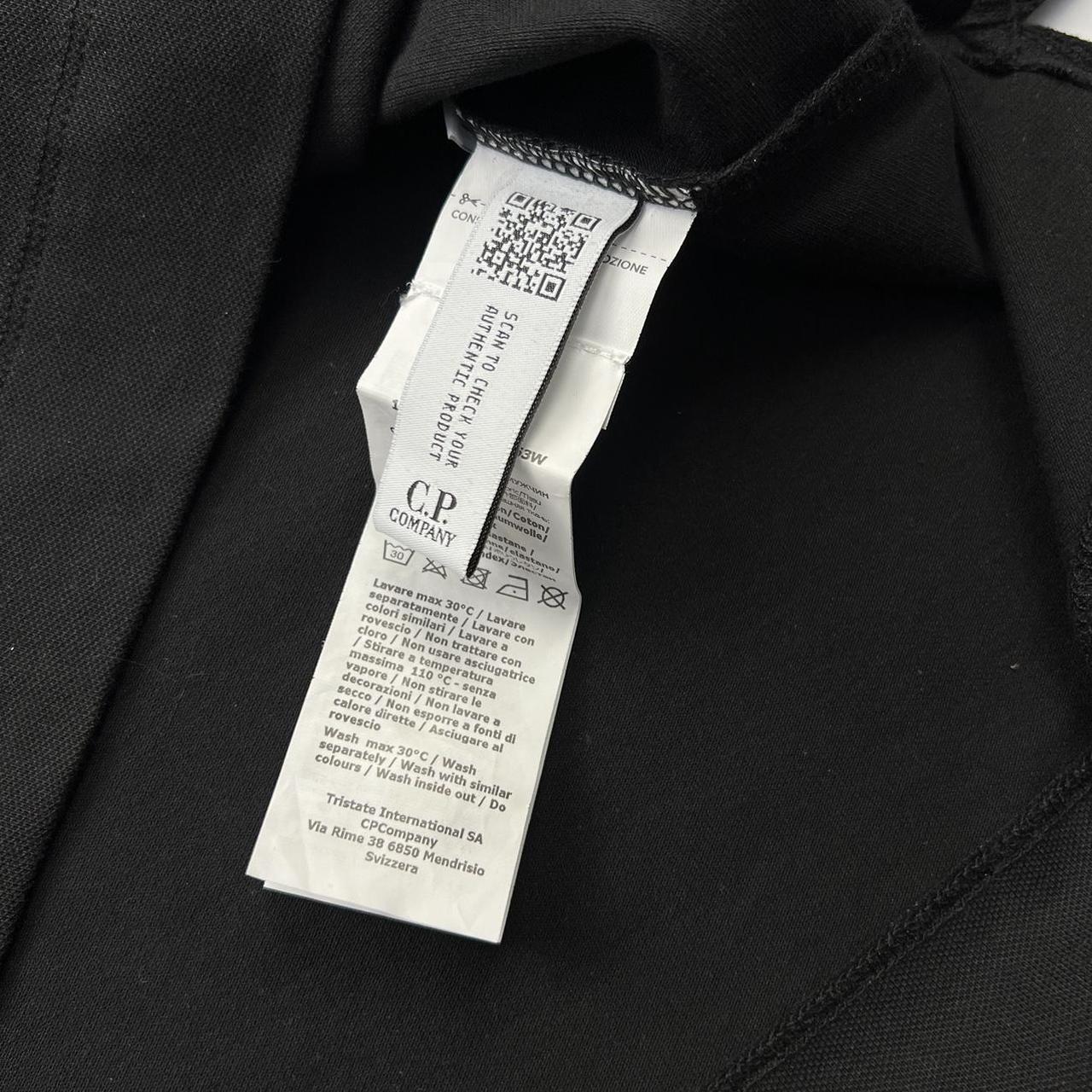 CP Company Long Sleeve Polo Shirt In Black