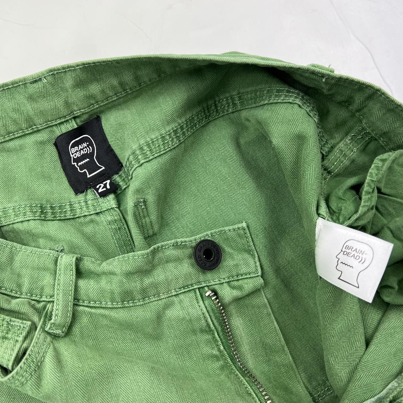Brain Dead Double Knee Utility Pants / Carpenter Pants In Seafoam / Green