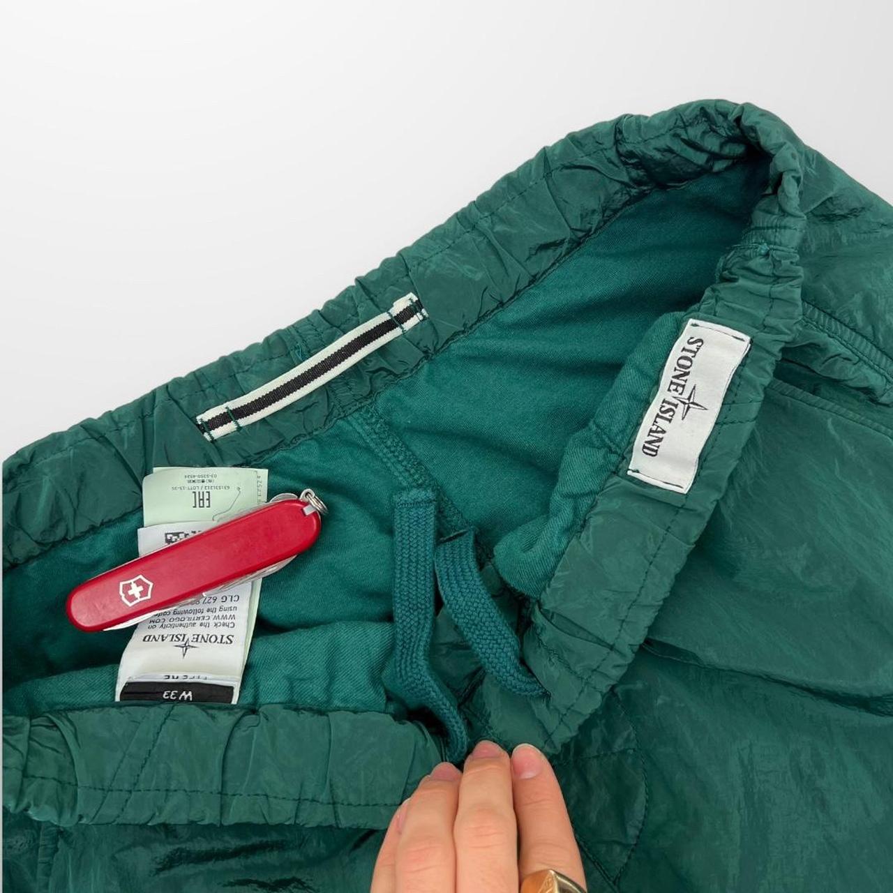 Stone Island Nylon Metal Trousers In Green