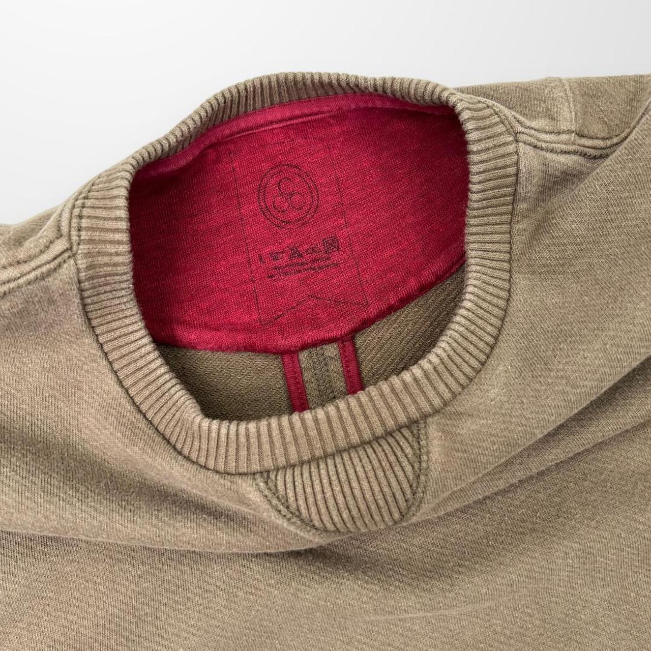 Maharishi Sweatshirt In Khaki Green & Red