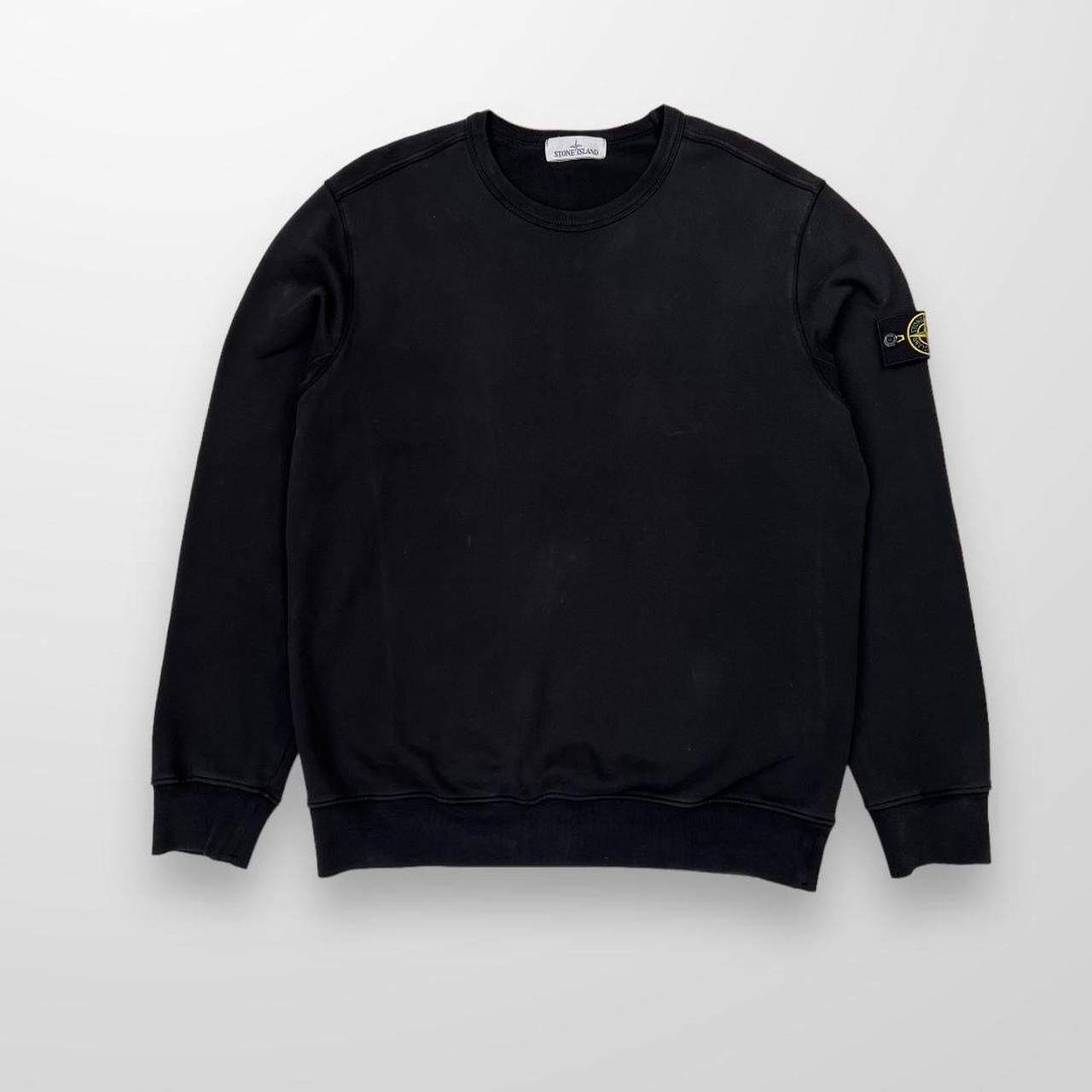 Stone Island Crewneck Sweatshirt In Black