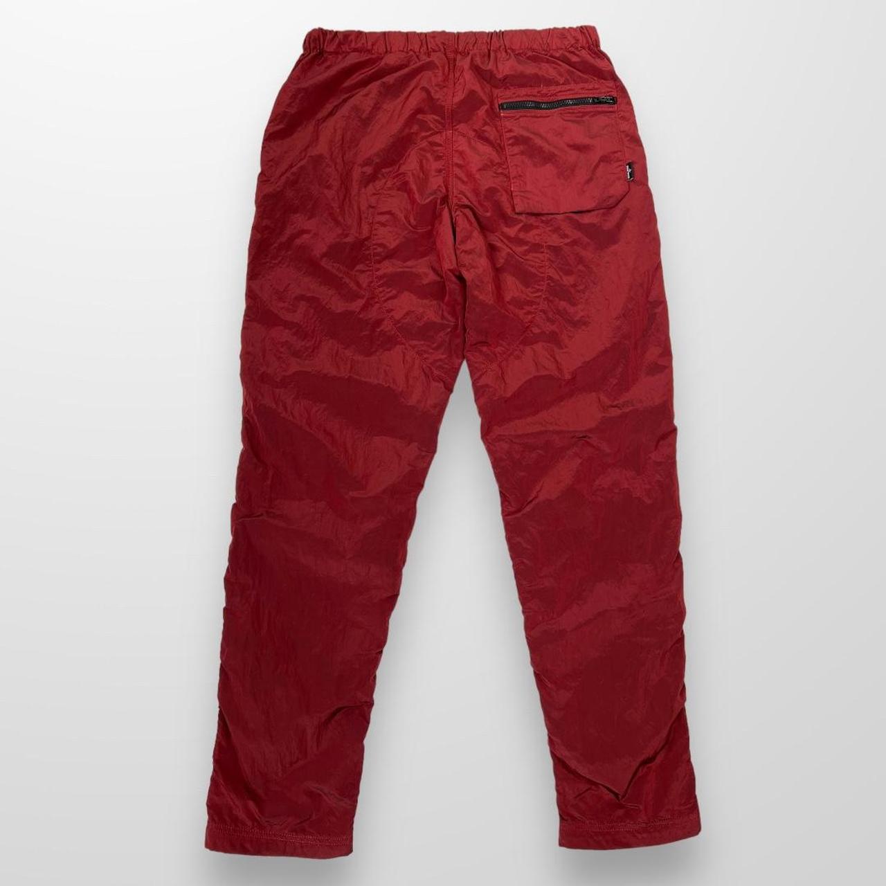 Stone Island Nylon Metal Shimmer Trousers In Red