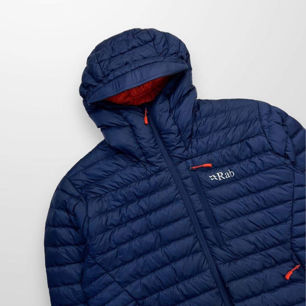 Rab Microlight Alpine Jacket In Navy & Orange