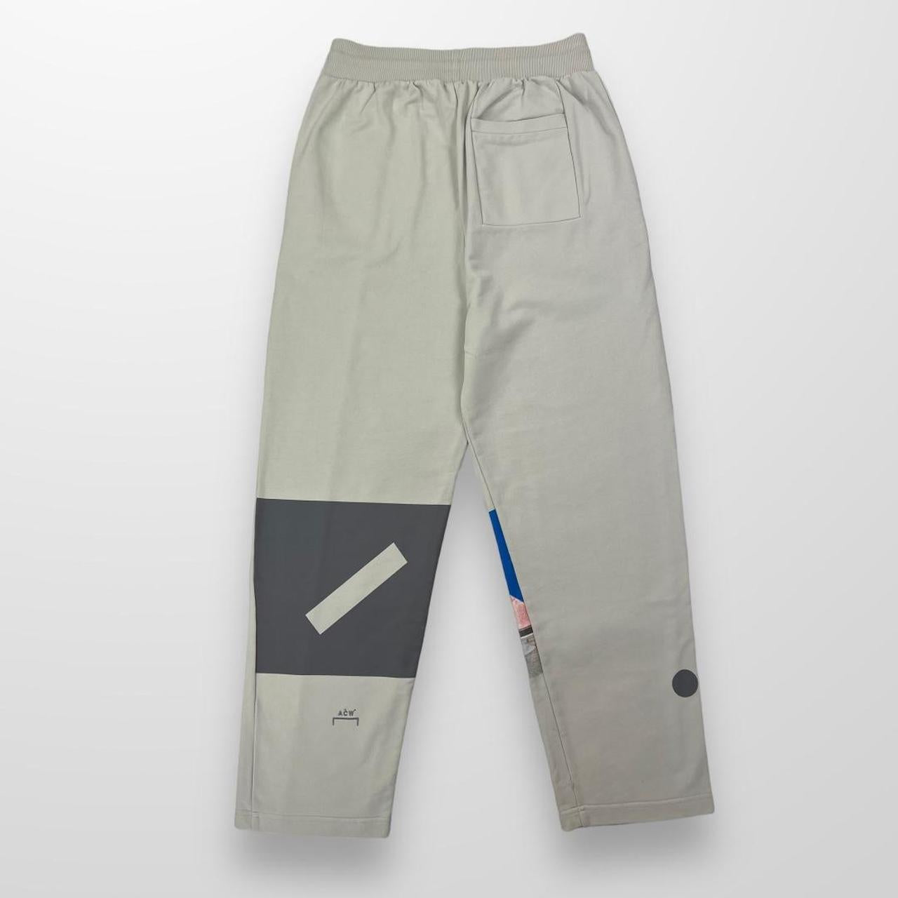 A-COLD-WALL ACW Embroidered / Printed Logo Organic Cotton Tracksuit Bottoms In Chalk White