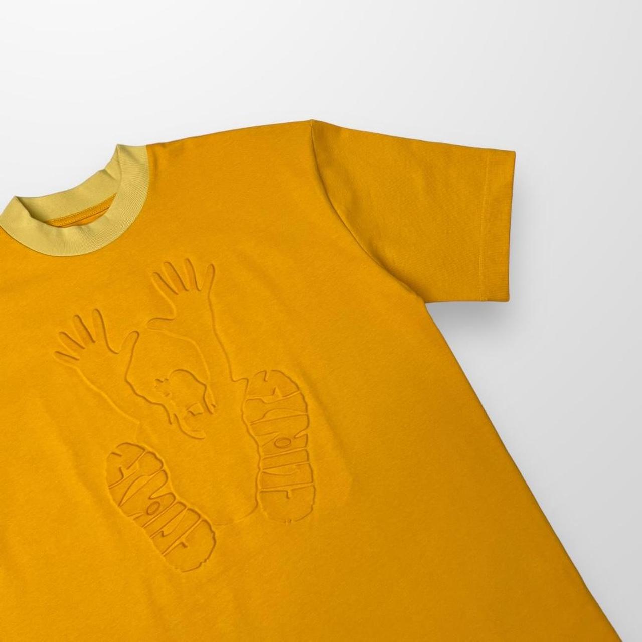 Clints Embossed Stencil T-Shirt In Yellow