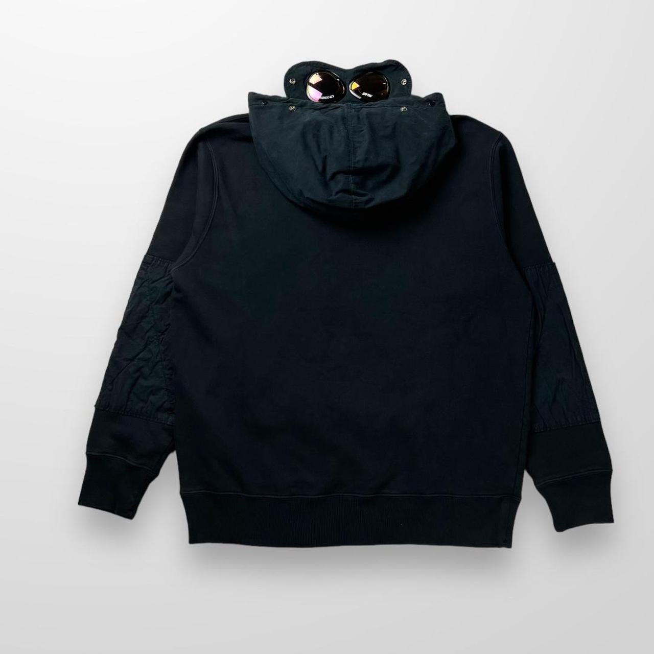 CP Company x Palace Cotton Fleece Hooded Sweatshirt In Black