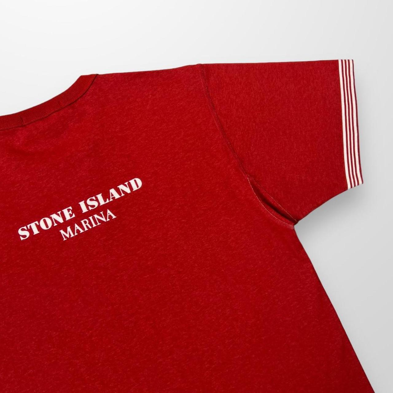 Stone Island Marina T-Shirt In Red / Striped