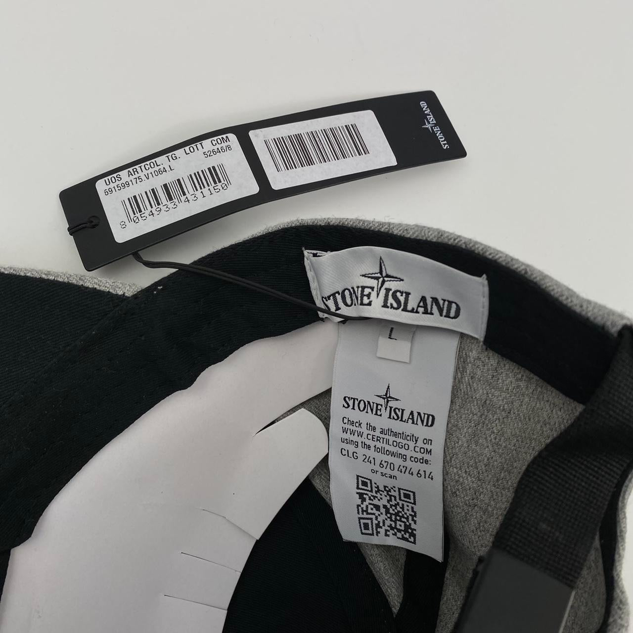Stone Island Compass Cap In Grey