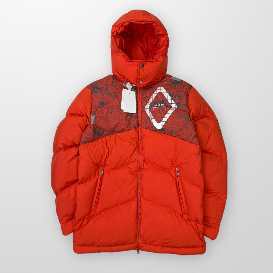 ACW A COLD WALL Panelled Puffer Jacket In Rust