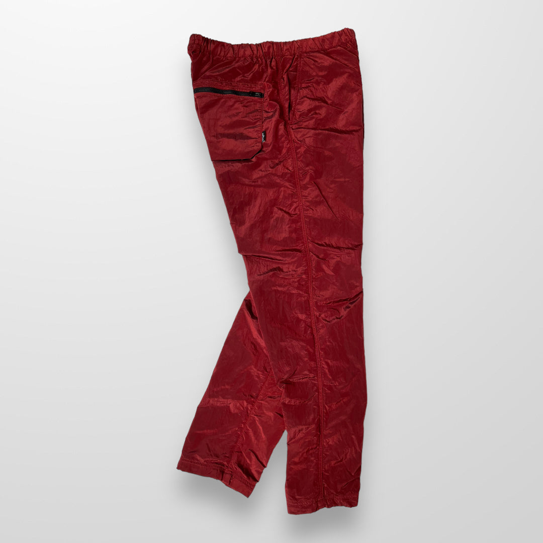 Stone Island Nylon Metal Shimmer Trousers In Red