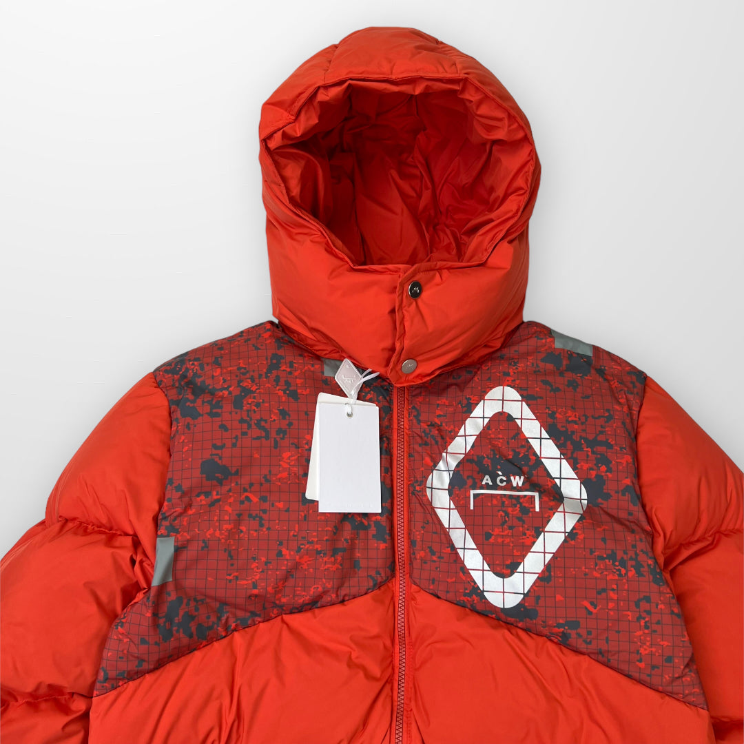 ACW A COLD WALL Panelled Puffer Jacket In Rust