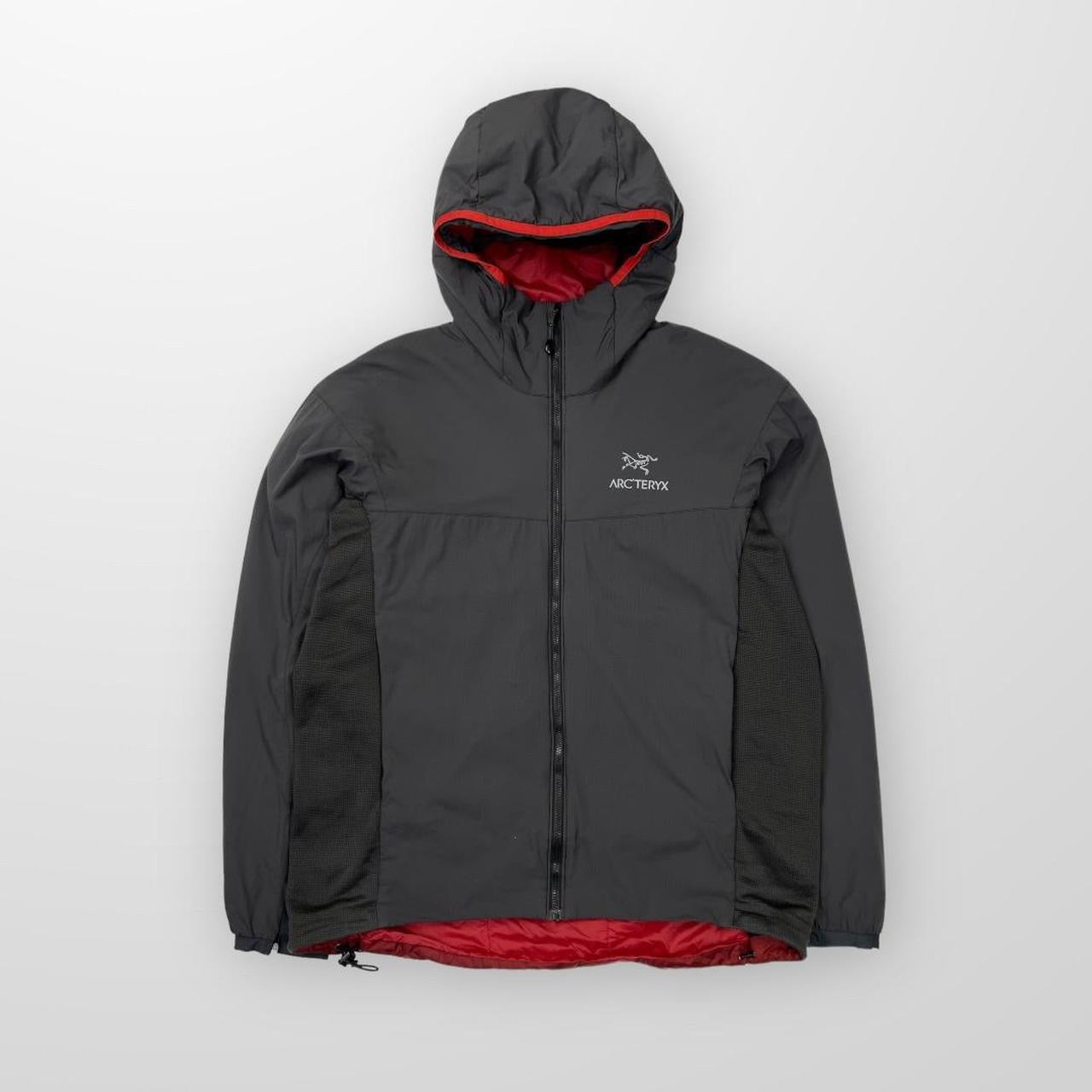 Arc’Teryx Atom LT Jacket In Grey & Red W/ 3m Logo